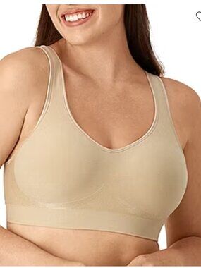 BALI COMFORT REVOLUTION WIRE-FREE SEAMLESS SHAPING BRA-STYLE 3484-BEIGE/LARGE